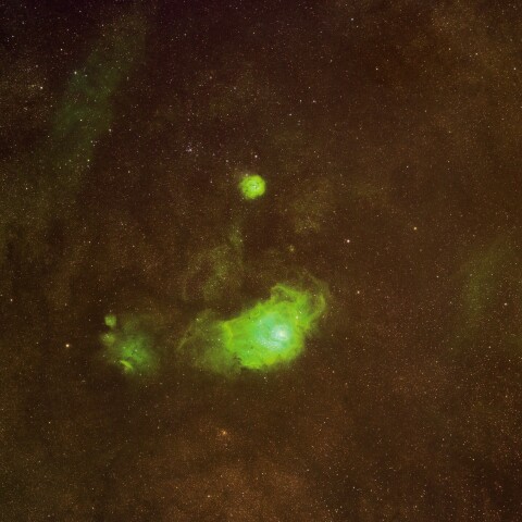 板橋区から　M8 M20 干潟星雲 三裂星雲