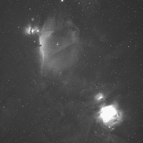 東京都奥多摩から　M42から馬頭星雲