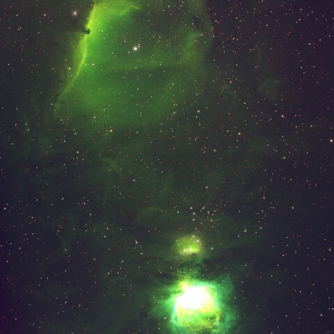 東京都板橋区から　M42から馬頭星雲2