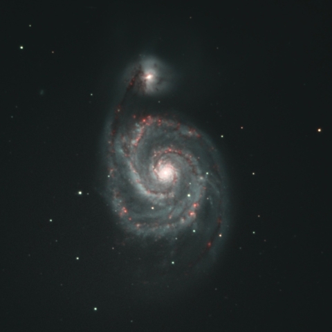 東京都奥多摩から　M54　子持ち銀河