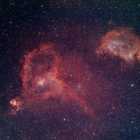 IC1848.1805　ハート星雲、胎児星雲