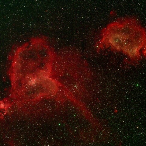 IC1848.1805　ハート星雲、胎児星雲