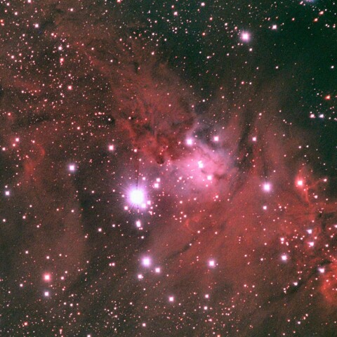 奥多摩湖から　コーン星雲と狐の毛皮リトライ