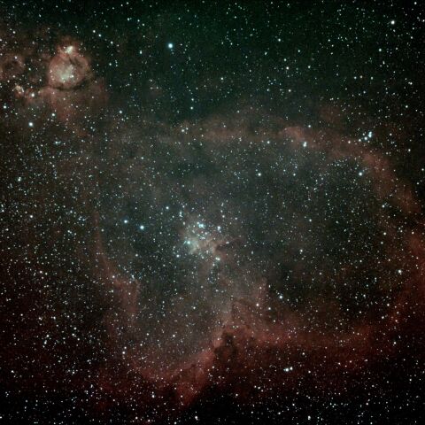 浜松市から　IC1805　ハート星雲　再処理