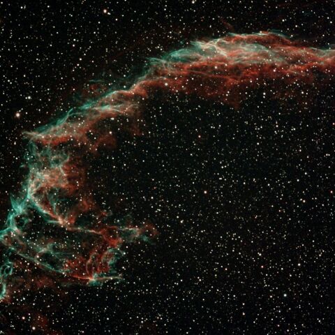 奥多摩湖から　網状星雲　NGC6992