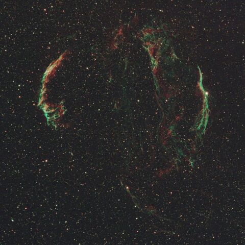 奥多摩湖から　網状星雲