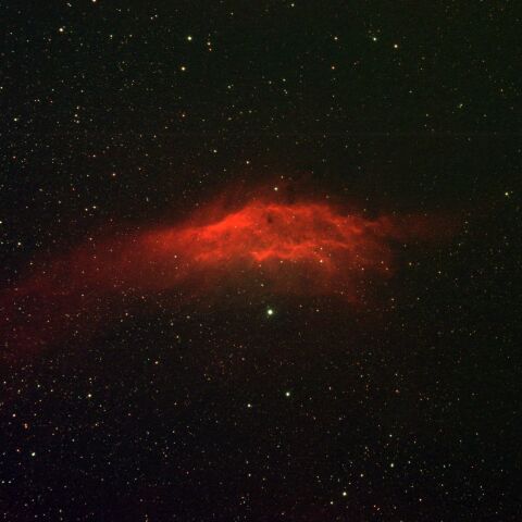 奥多摩湖から　カリフォルニア星雲