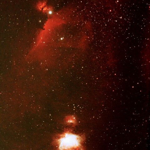 板橋区から　M42 馬頭星雲 燃える木星雲