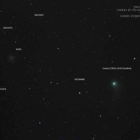 カタリナ彗星とM101
