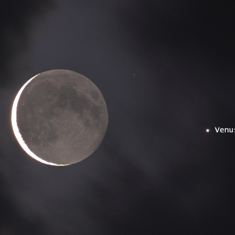 月と金星の大接近