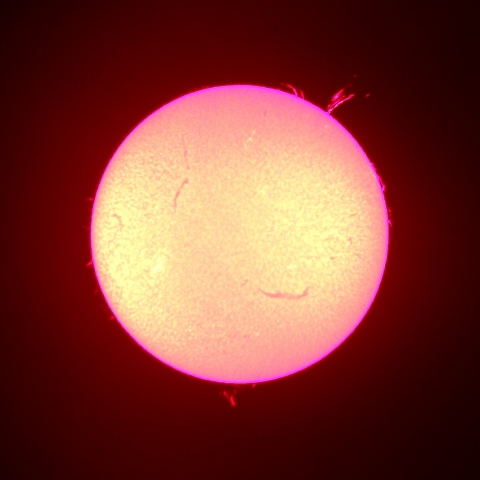 突然現れた太陽フレア