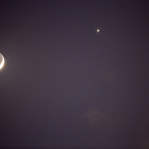 月・金星・土星の接近1月7日