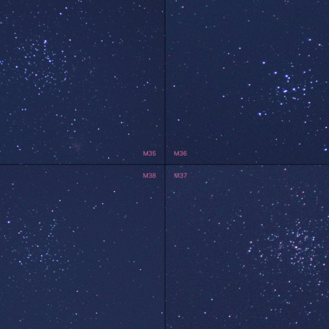 光害の中の散開星団