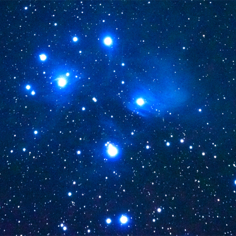 8cmEDによるプレアデス星団