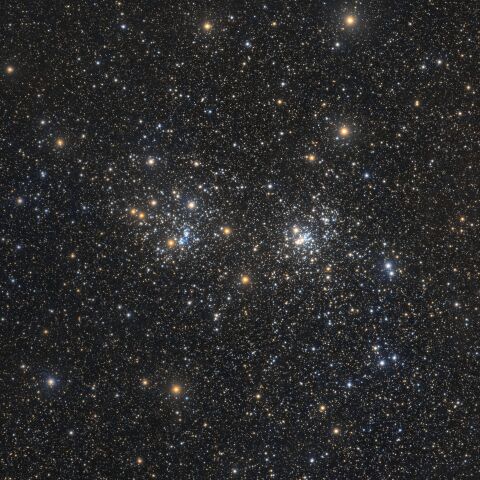 NGC869+NGC884 ペルセウス座 二重星団