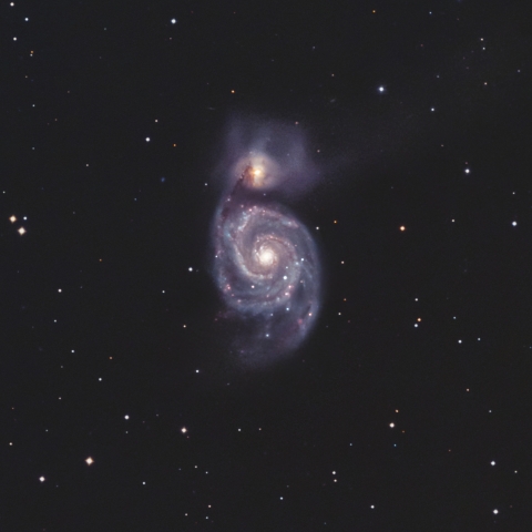 M51 子持ち銀河（りょうけん座 渦巻銀河）