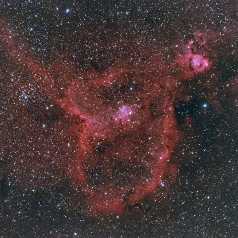 IC1805 ハート星雲（カシオペア座 散光星雲）