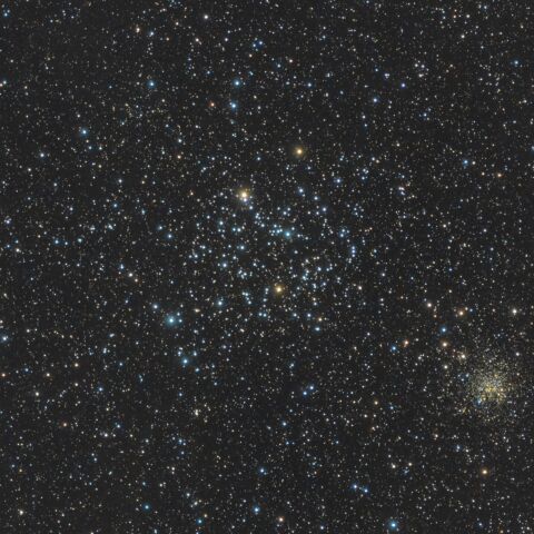 ふたご座 散開星団 M35 と NGC2158