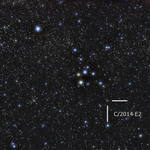 ジャック彗星とコートハンガー星団（9/20）