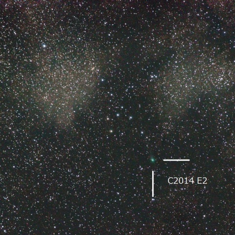 ジャック彗星とコートハンガー星団