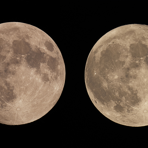 中秋の名月とスーパームーン