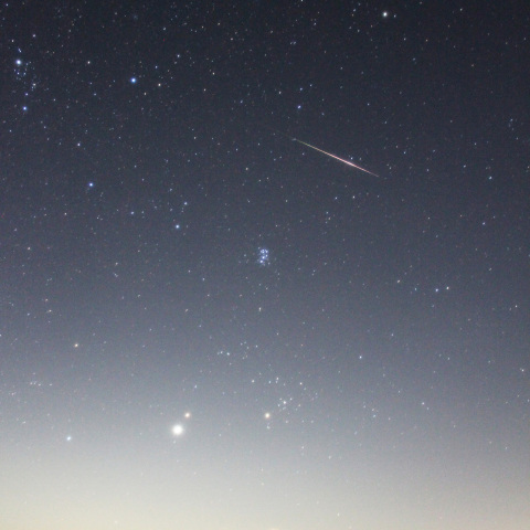 8月12日未明のペルセウス座流星群