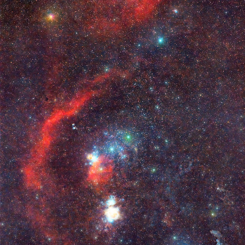 オリオン座と散光星雲
