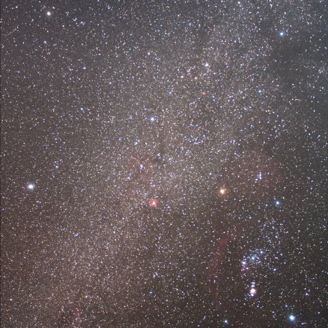 冬の銀河と大三角