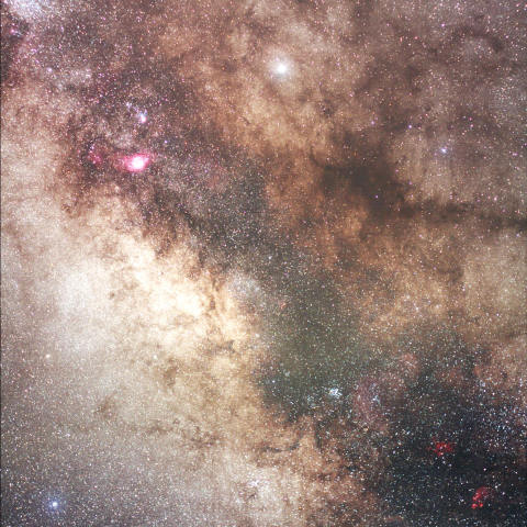 いて座からさそり座尾部の銀河