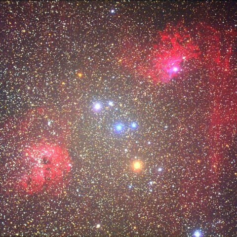 勾玉星雲 IC405 ＆ IC410