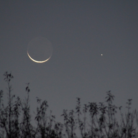 月と水星のランデブー