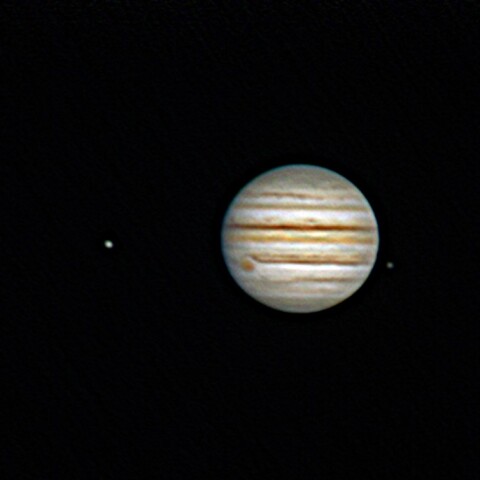 木星とガリレオ衛星（2021年10月4日）