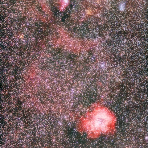 バラ星雲と周辺の散光星雲