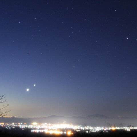 明け方の惑星集合（2022年5月4日）