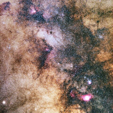 バンビの横顔と周辺の星雲星団