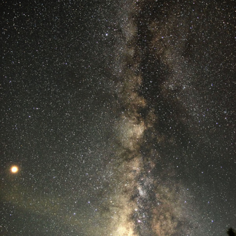 立ち上がる天の川