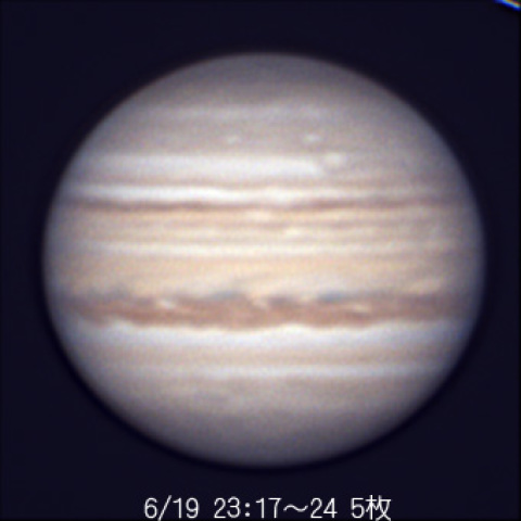 6/19の木星