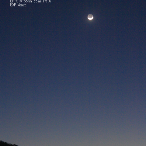 月とパンスターズ彗星