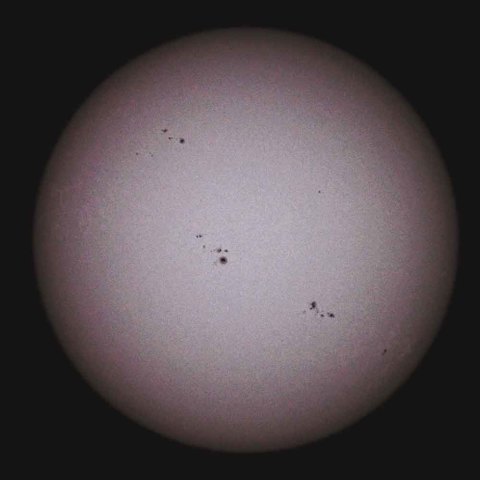今日の太陽黒点