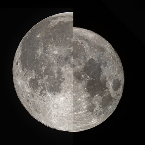 スーパームーンとミニマムーン