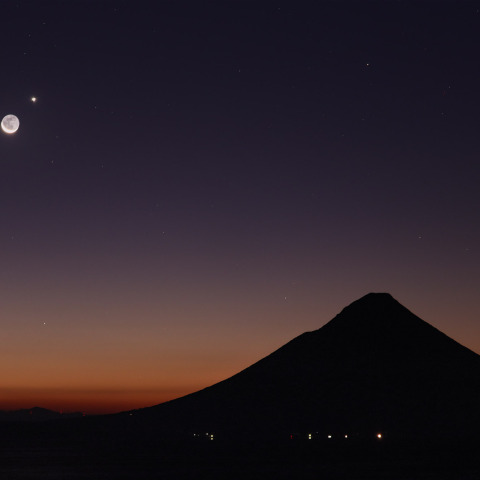 月と金星の接近