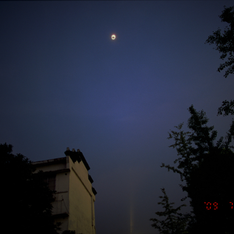 杭州市街のダイヤモンドリング