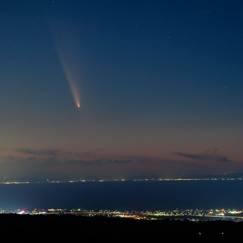 紫金山・アトラス彗星  富山県 黒部市