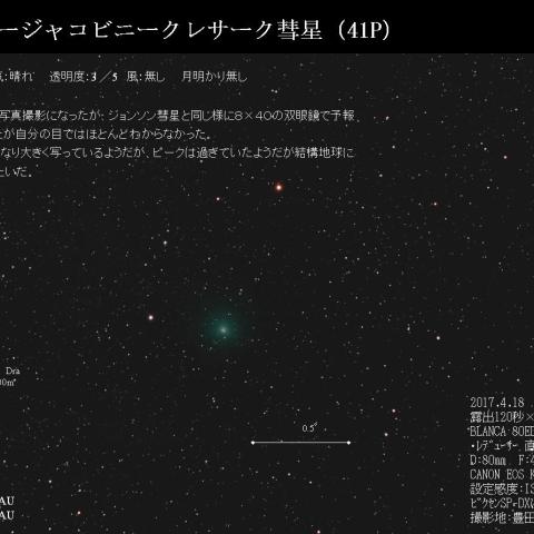41P タットルージャコビニークレサーク彗星