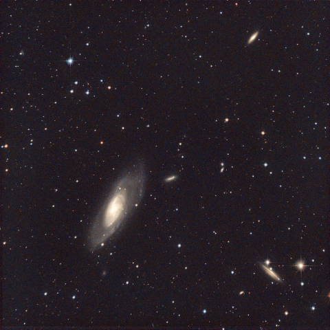 M106、NGC4248、NGC4217、NGC4220　りょうけん座の系外銀河