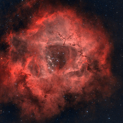 デュアルナローバンドで撮影したバラ星雲