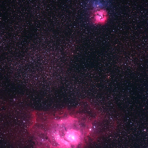 三裂星雲＆干潟星雲