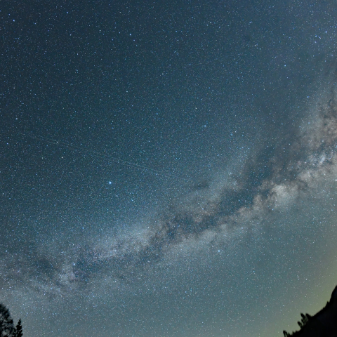 対角魚眼による天の川