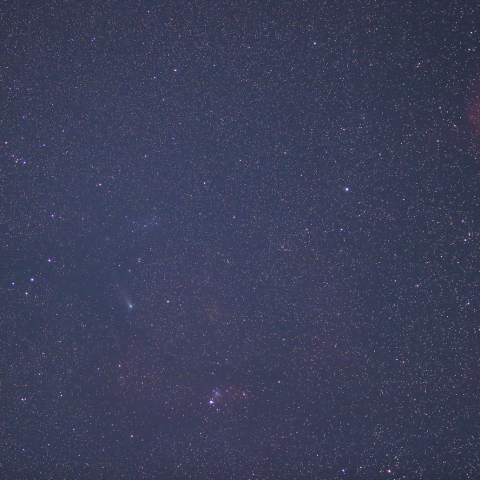 ジャコビニ・チンナー彗星とバラ星雲