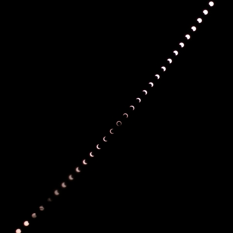 金環日食連続撮影